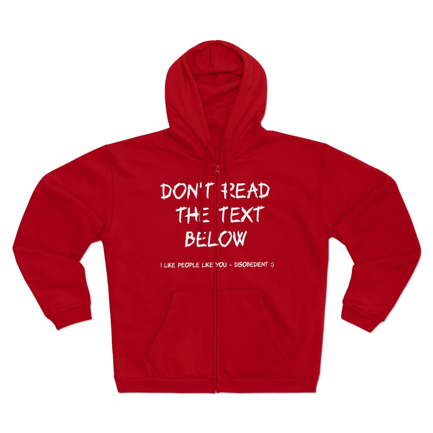 Unisex Hoodie with Text Print