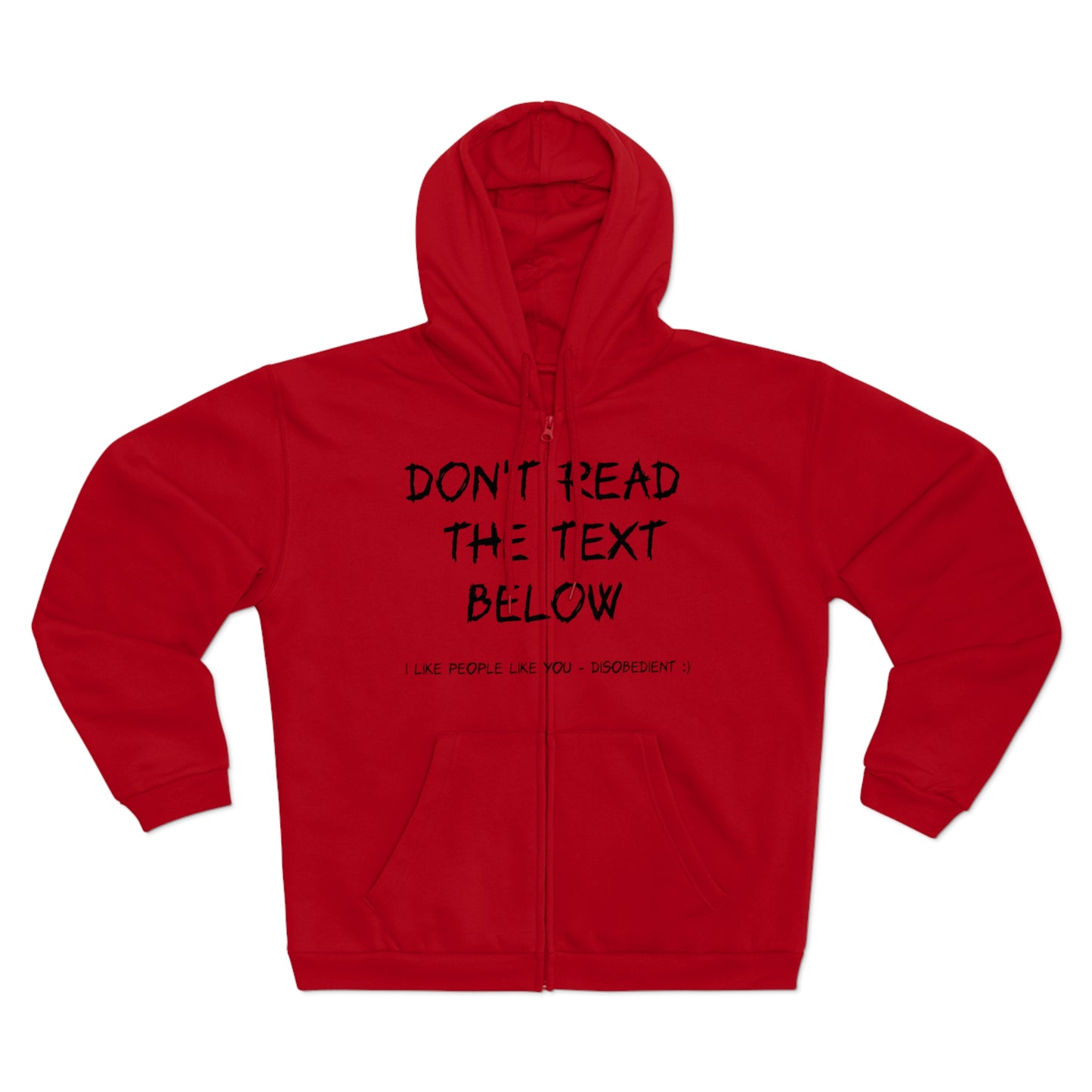 Unisex Hoodie with Text Print