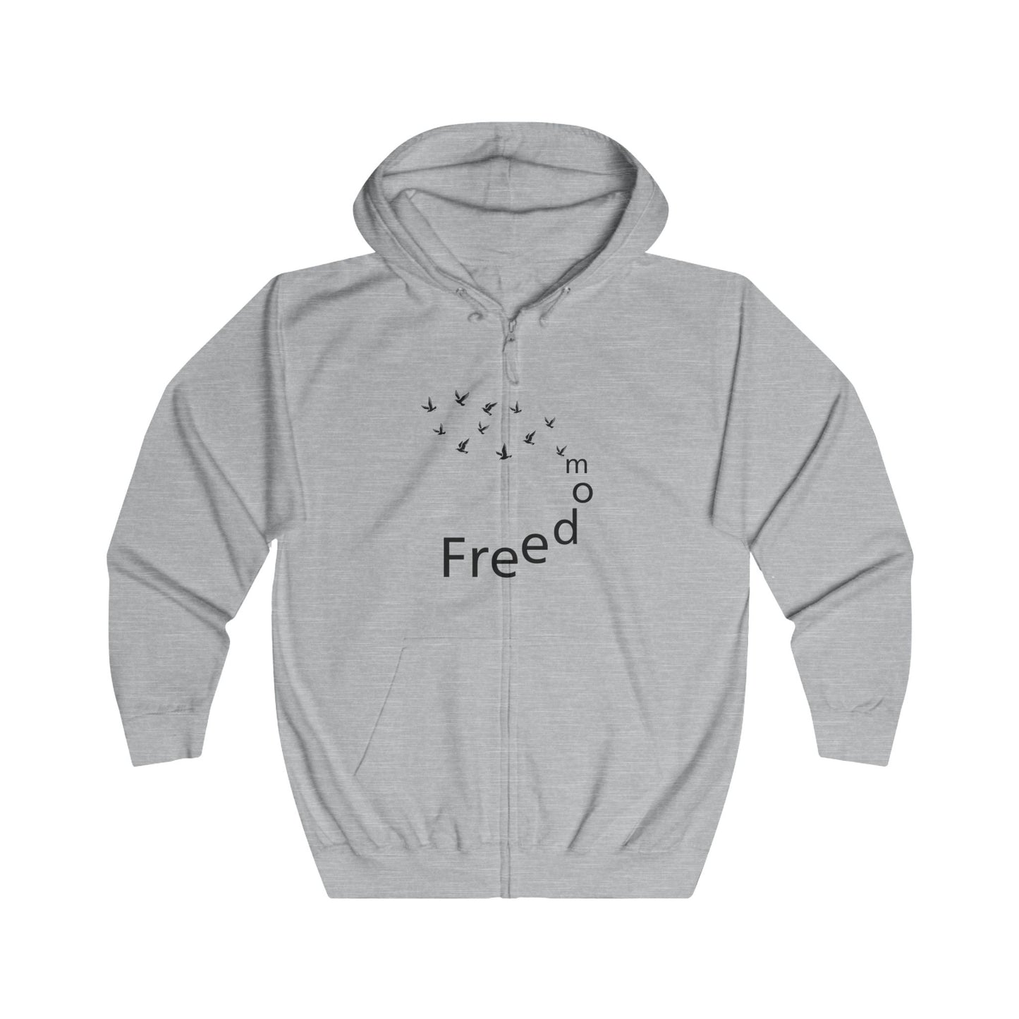 Unisex Hoodie with Freedom Print