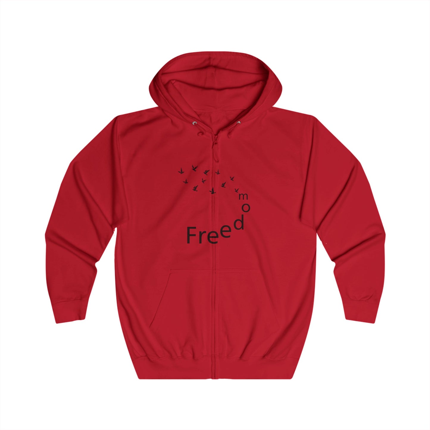Unisex Hoodie with Freedom Print