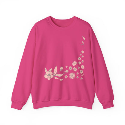 Sweatshirt with a floral print