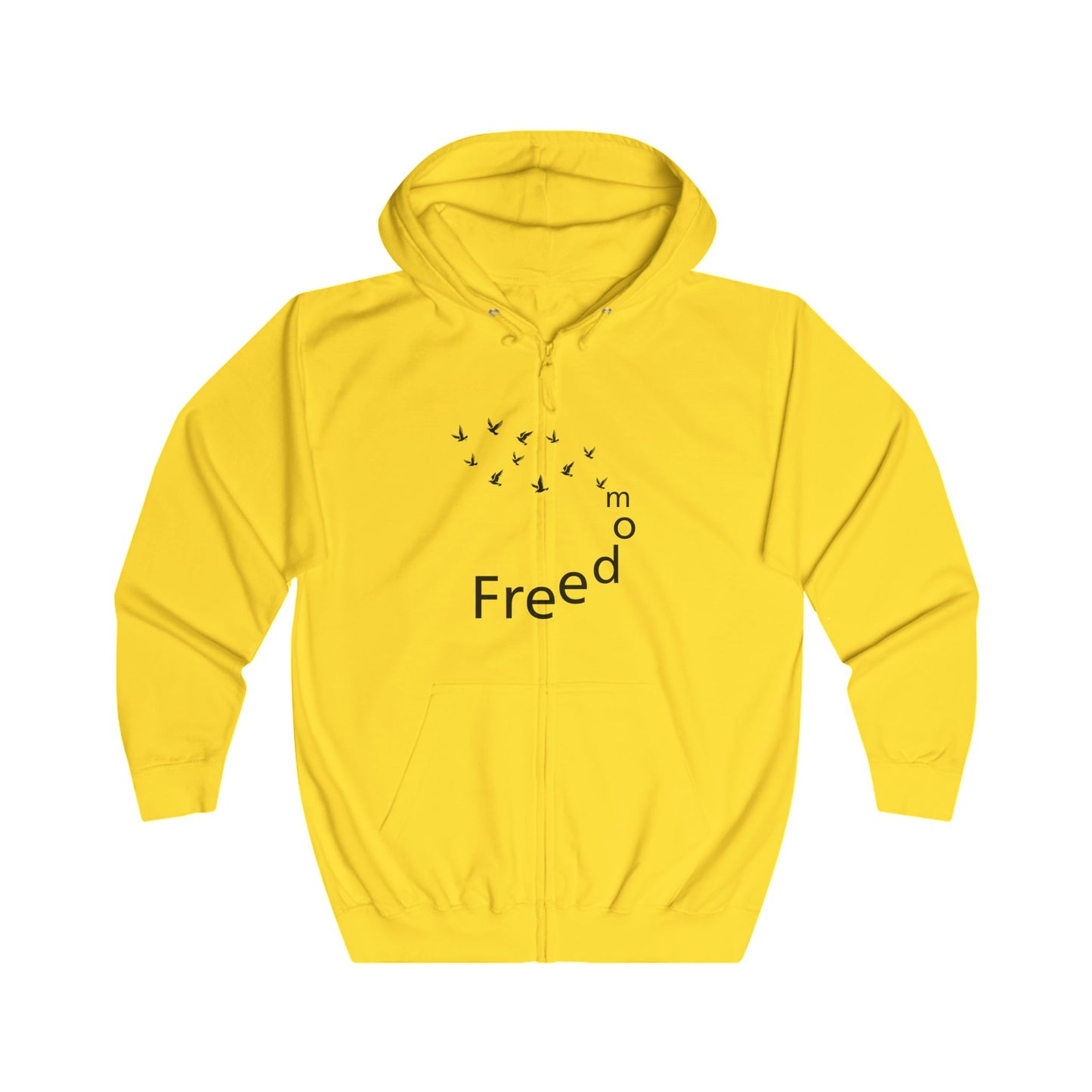 Unisex Hoodie with Freedom Print