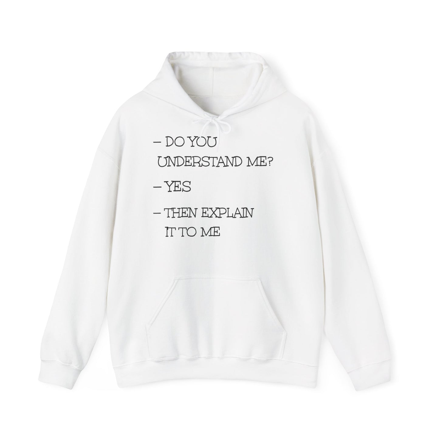 Unisex Hoodie with Text Print