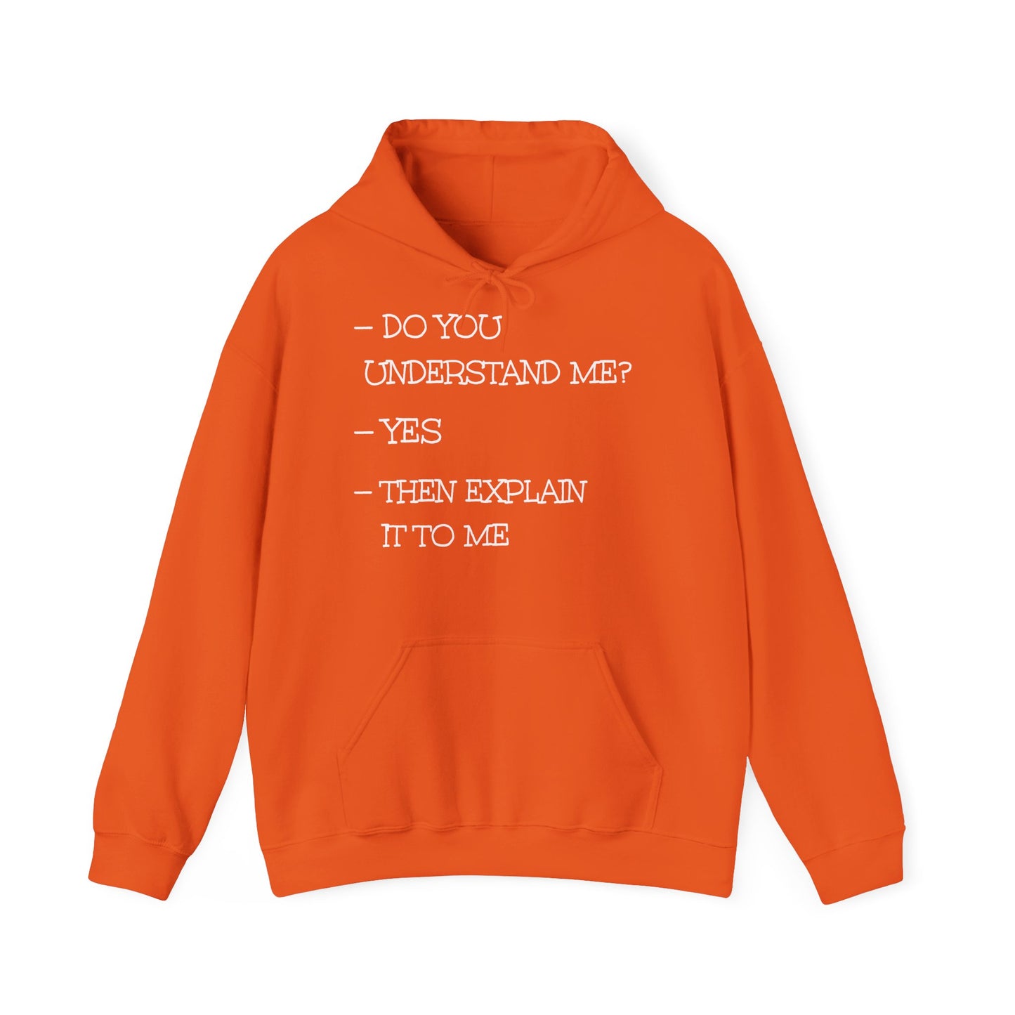 Unisex Hoodie with Text Print