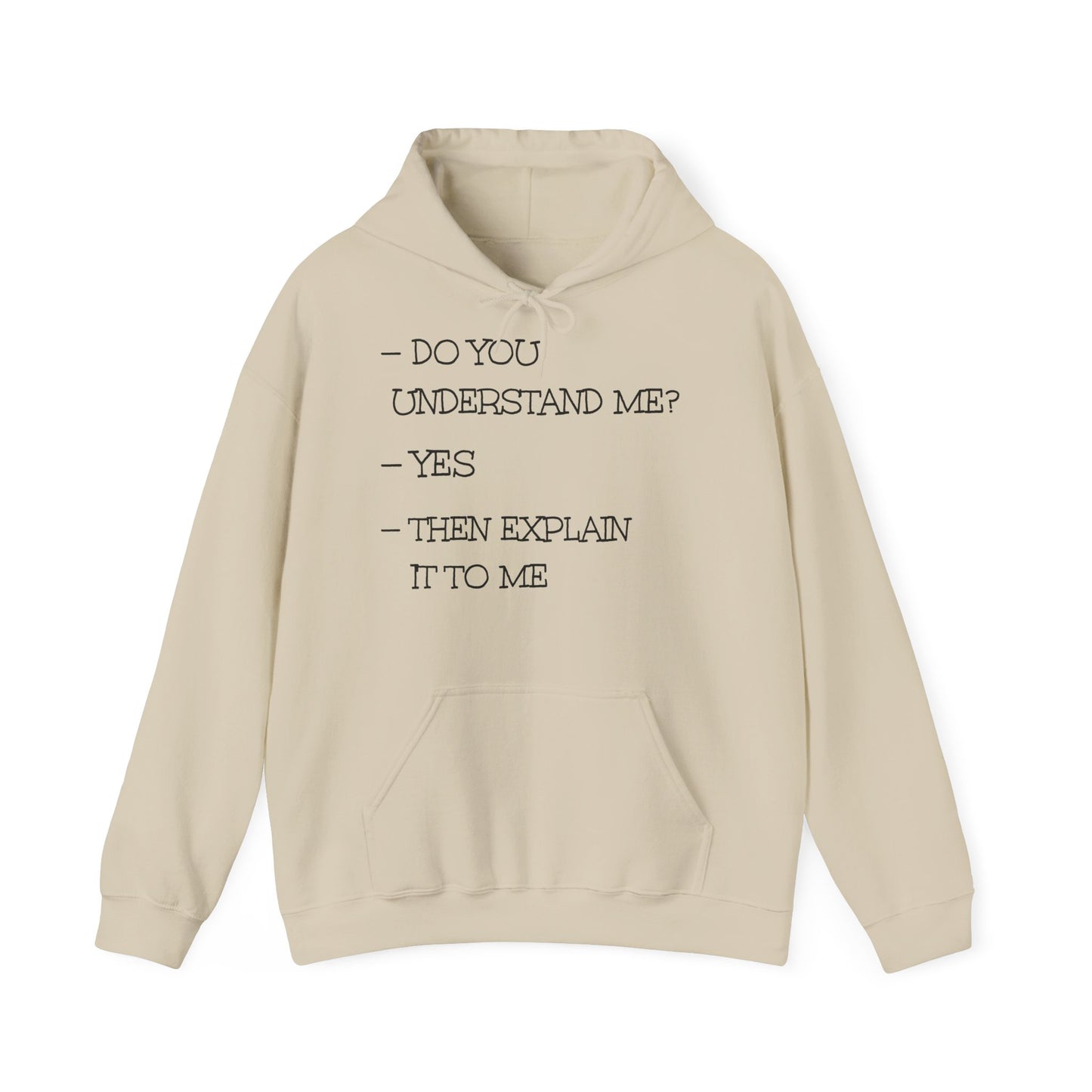Unisex Hoodie with Text Print