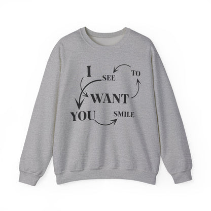 Unisex Casual Sweatshirt with Quote Design