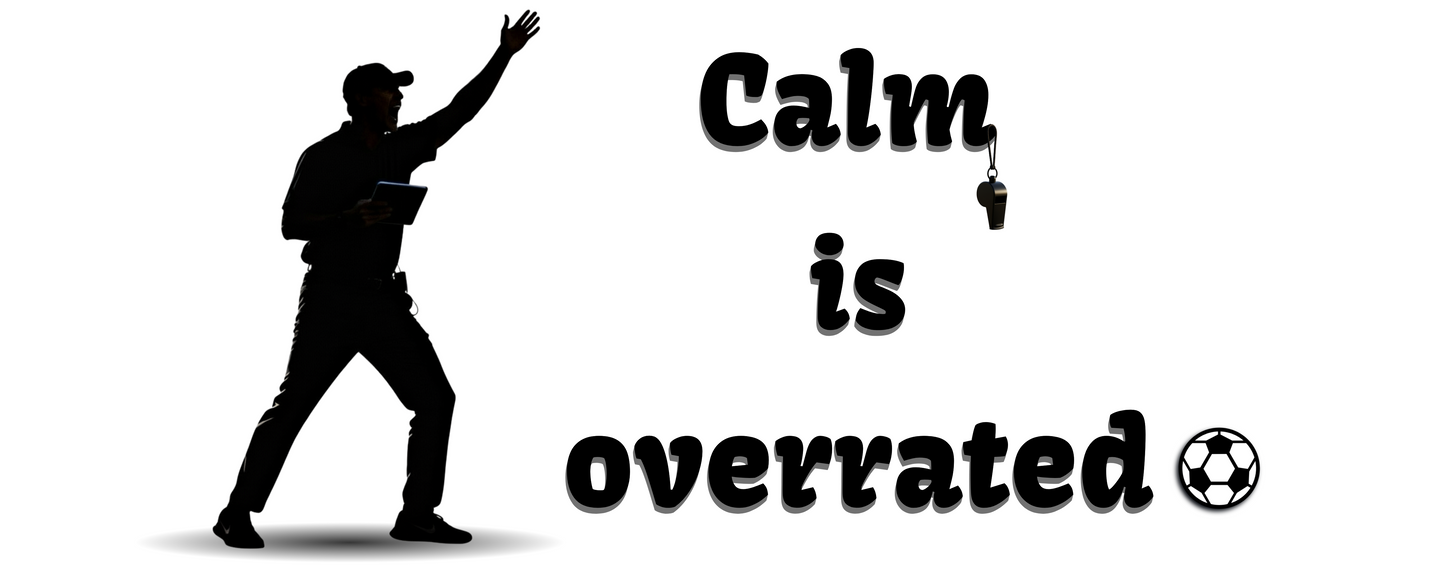 Coach mug with “Calm is overrated” print. Ayrini Studio.