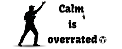 Coach mug with “Calm is overrated” print. Ayrini Studio.