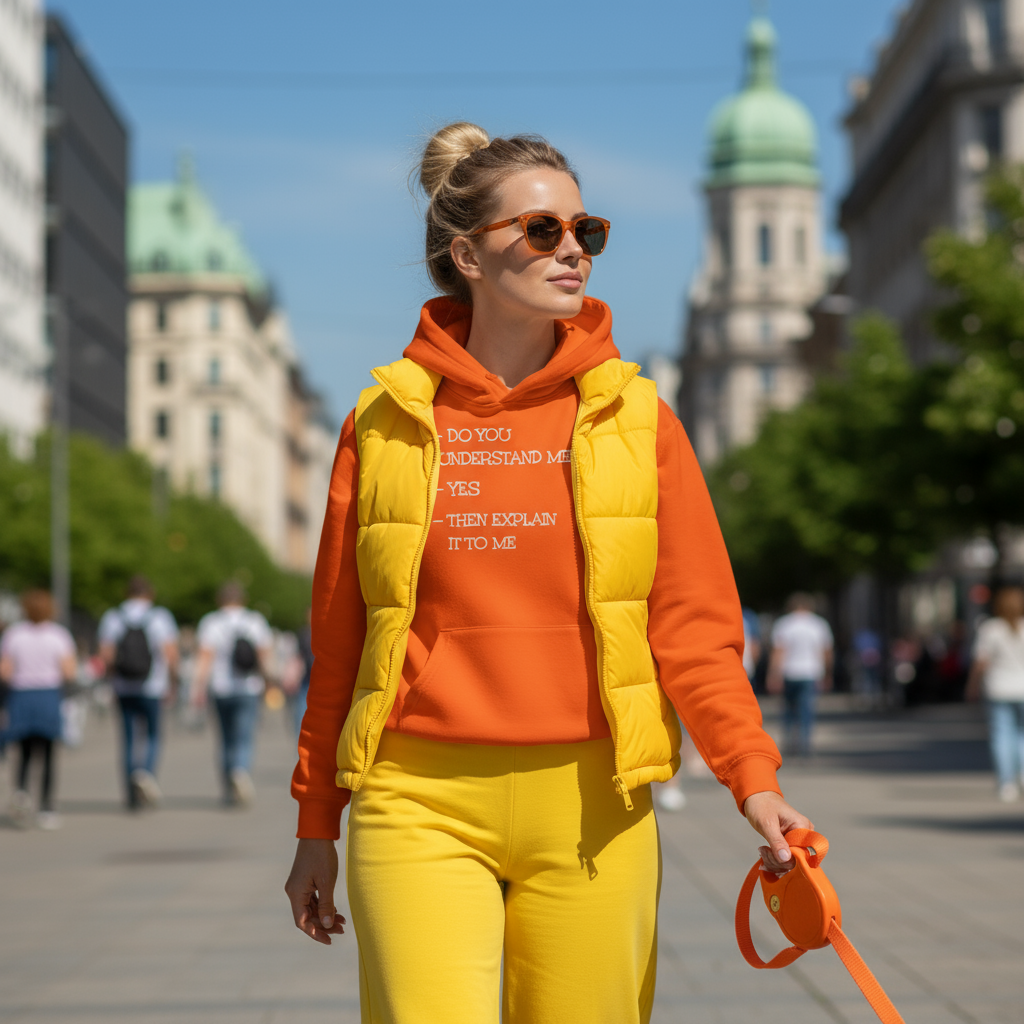 Funny quote print unisex sweatshirt, cozy minimalist design by Ayrini Studio.  