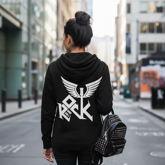 Unisex hoodie with minimalist design. Ayrini Studio.  