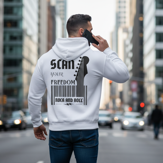 Unisex hoodie with minimalist design. Ayrini Studio.  