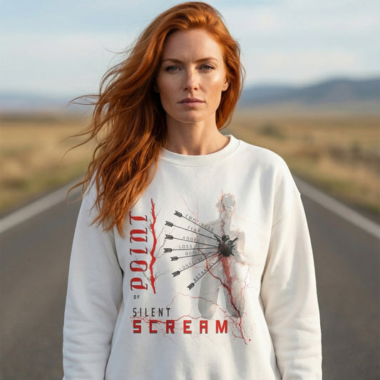 Unisex sweatshirt with minimalist design. Ayrini Studio.  