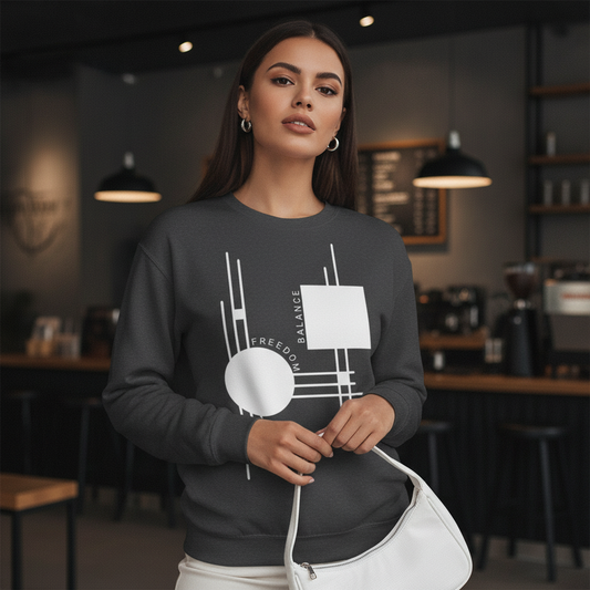 Unisex sweatshirt with minimalist design. Ayrini Studio. 