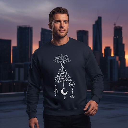 Unisex sweatshirt with minimalist design. Ayrini Studio.  