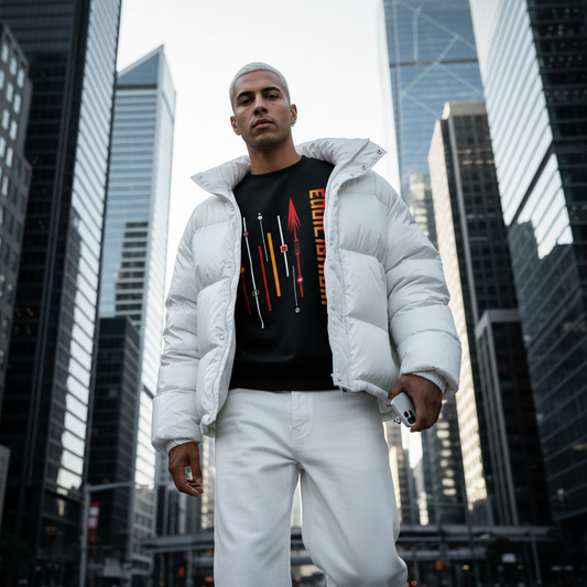 Unisex sweatshirt with minimalist design. Ayrini Studio.  