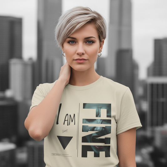 Unisex t-shirt with minimalist design. Ayrini Studio.  